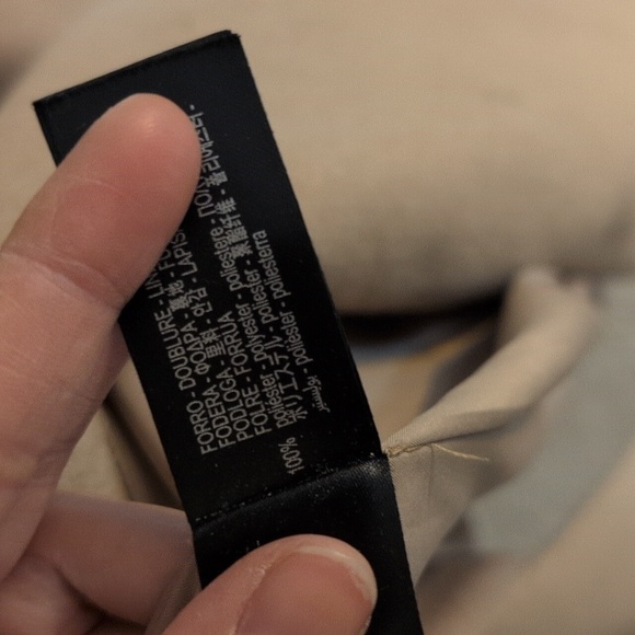 ZARA  Tan/ Camel Long Coat Professional Classic Size Large - Picture 9 of 9